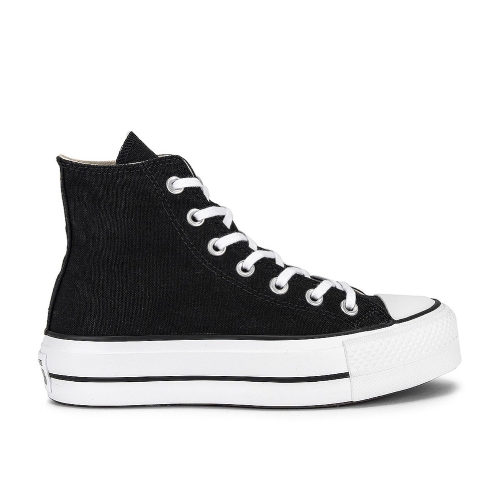 Platform Black High Top Converse | Size US 8